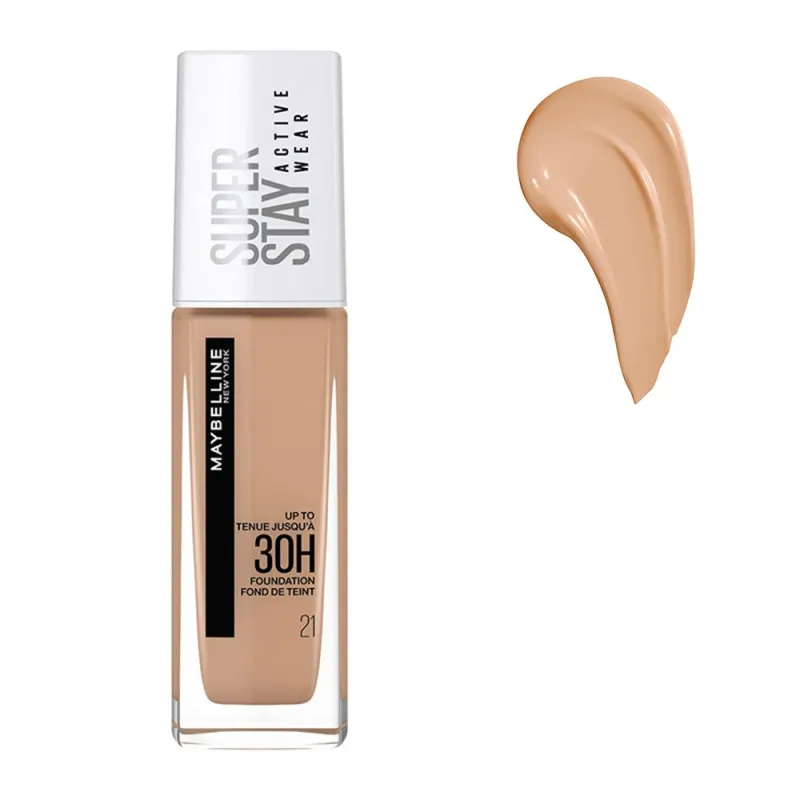 Maybelline Super Stay 30H Full Coverage Foundation 30ml #21 Nude Beige Maybelline Super Stay 30H Full Coverage Foundation 30ml #21 Nude Beige