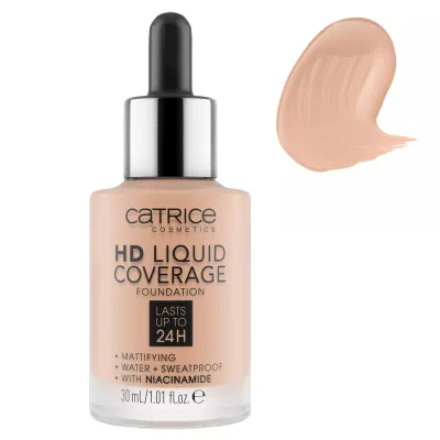 Catrice HD Liquid Coverage Liquid Make Up Foundation 30ml #020 Rose Beige