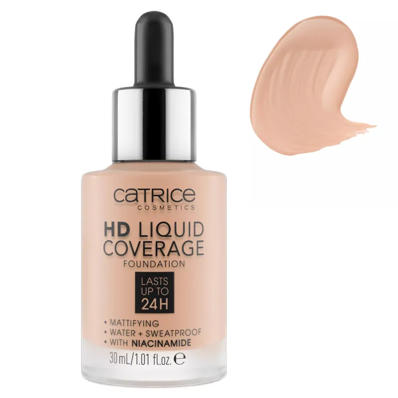 Catrice HD Liquid Coverage Liquid Make Up Foundation 30ml #020 Rose Beige