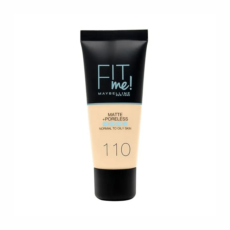 Maybelline Fit Me Matte + Poreless Foundation 30ml #110 Porcelain Maybelline Fit Me Matte + Poreless Foundation 30ml #110 Porcelain