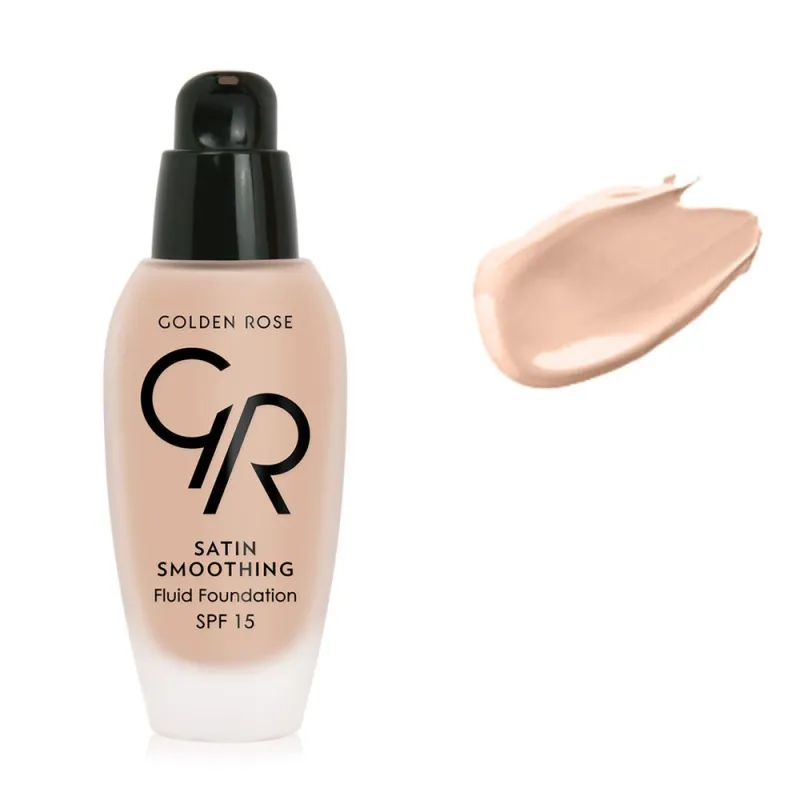 Golden Rose Satin Smoothing Fluid Foundation SPF15 34ml - #28 Golden Rose Satin Smoothing Fluid Foundation SPF15 34ml - #28
