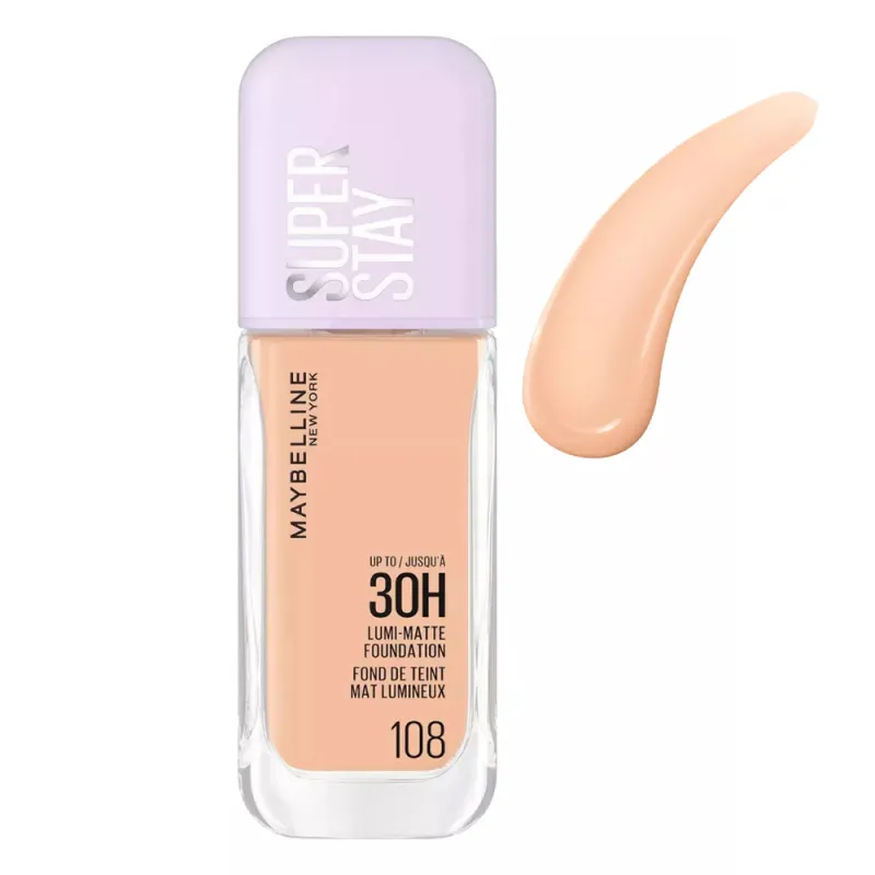Maybelline Super Stay Lumi Matte Liquid Make Up Foundation 35ml #108 Maybelline Super Stay Lumi Matte Liquid Make Up Foundation 35ml #108