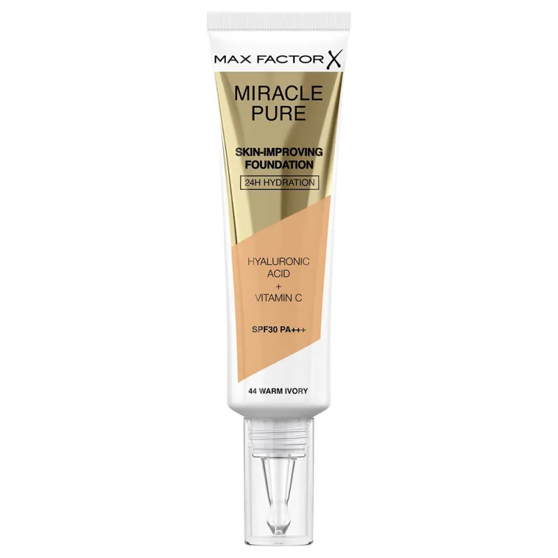 Max Factor Miracle Miracle Pure SPF30 Skin Improving Foundation 30ml - 044 Warm Ivory Max Factor Miracle Miracle Pure SPF30 Skin Improving Foundation 30ml - 044 Warm Ivory