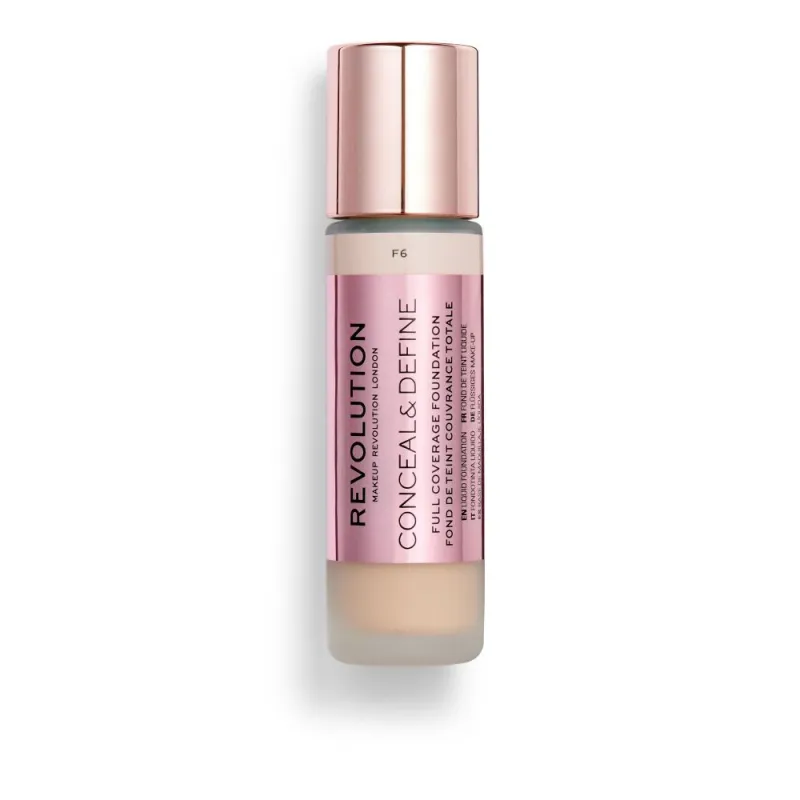 Makeup Revolution Conceal & Define Full Coverage Foundation 23ml #F6 Makeup Revolution Conceal & Define Full Coverage Foundation 23ml #F6