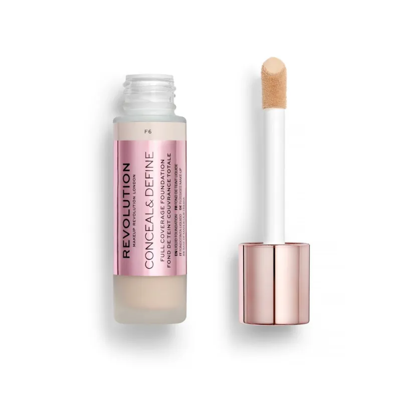 Makeup Revolution Conceal & Define Full Coverage Foundation 23ml #F6 Makeup Revolution Conceal & Define Full Coverage Foundation 23ml #F6