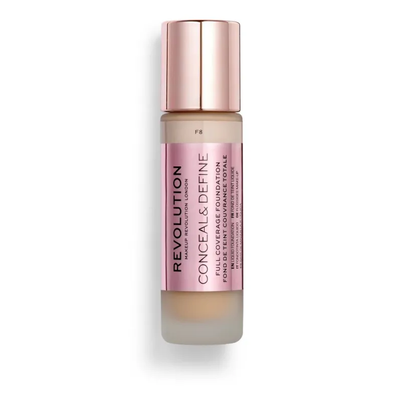Makeup Revolution Conceal & Define Full Coverage Foundation 23ml #F8 Makeup Revolution Conceal & Define Full Coverage Foundation 23ml #F8