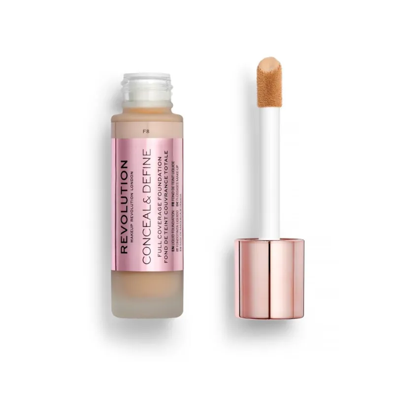 Makeup Revolution Conceal & Define Full Coverage Foundation 23ml #F8 Makeup Revolution Conceal & Define Full Coverage Foundation 23ml #F8