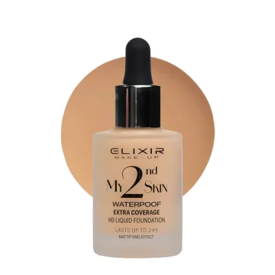 Elixir My 2nd Skin Waterproof Foundation 30ml - Αδιάβροχη Κάλυψη & Φυσικό Αποτέλεσμα (#02)