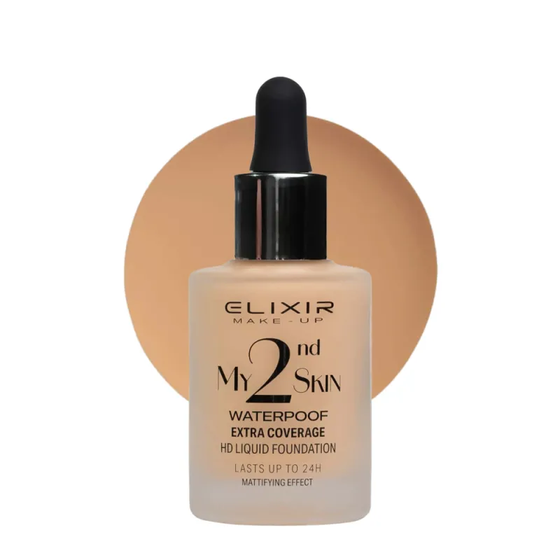 Elixir My 2nd Skin Waterproof Foundation 30ml - Αδιάβροχη Κάλυψη & Φυσικό Αποτέλεσμα (#02)
