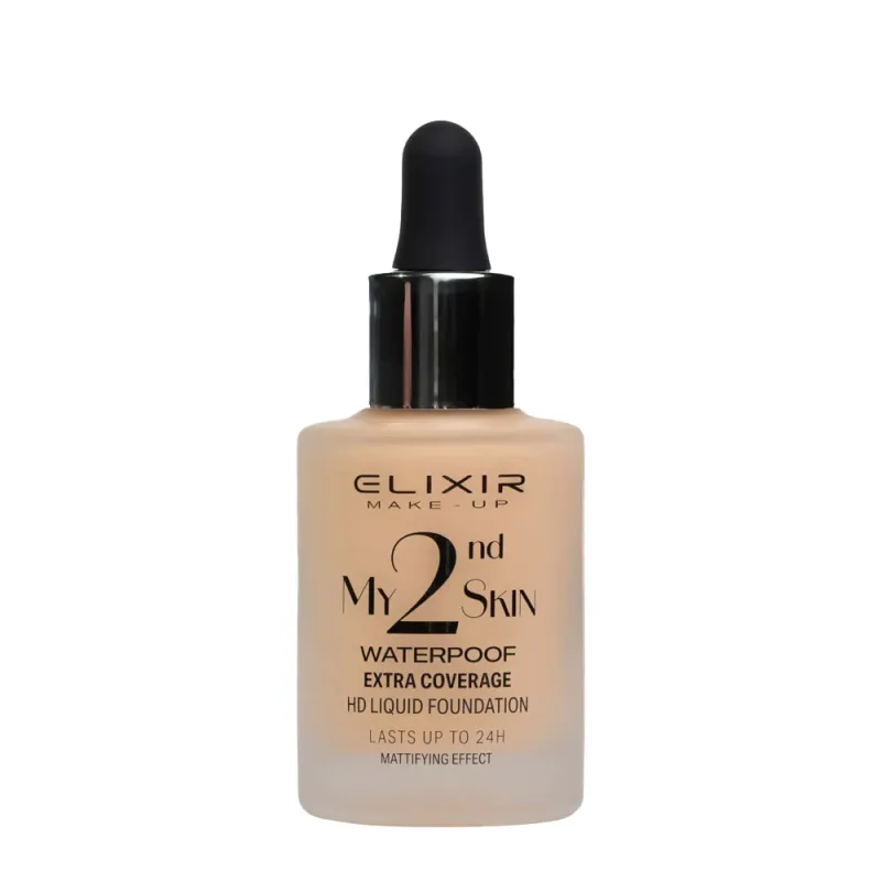 Elixir My 2nd Skin Waterproof Foundation 30ml - Αδιάβροχη Κάλυψη & Φυσικό Αποτέλεσμα (#02)