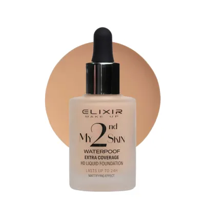 Elixir My 2nd Skin Waterproof Foundation 30ml - Αδιάβροχη Κάλυψη & Φυσικό Αποτέλεσμα (#03)