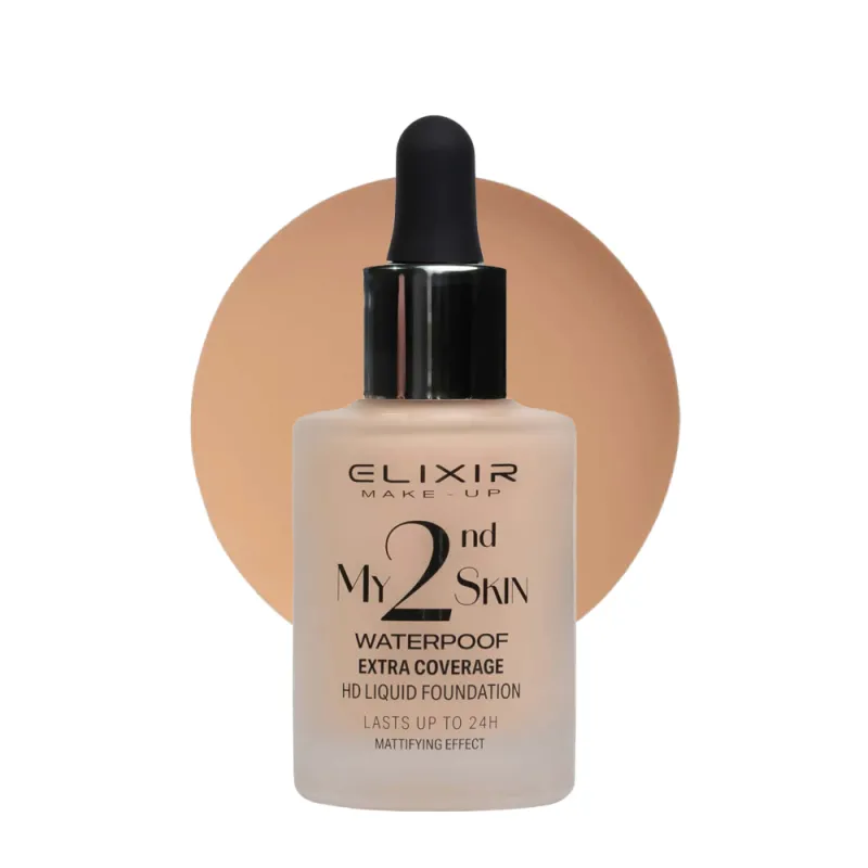 Elixir My 2nd Skin Waterproof Foundation 30ml - Αδιάβροχη Κάλυψη & Φυσικό Αποτέλεσμα (#03)