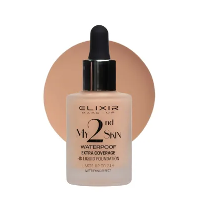 Elixir My 2nd Skin Waterproof Foundation 30ml - Αδιάβροχη Κάλυψη & Φυσικό Αποτέλεσμα (#04)