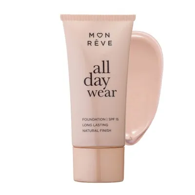 Mon Reve All Day Wear Foundation 30ml - Μακράς Διάρκειας & Φυσικό Ματ #101