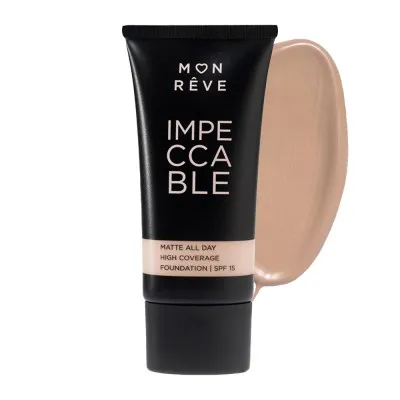 Mon Reve Impeccable Foundation 30ml - Υψηλή Κάλυψη & Ματ Φινίρισμα #103