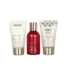 FOLIA Red Nesseser Body Powder – Γυναικείο Σετ Δώρου σε Νεσεσέρ με Shower Gel, Body Lotion & Body Scrub