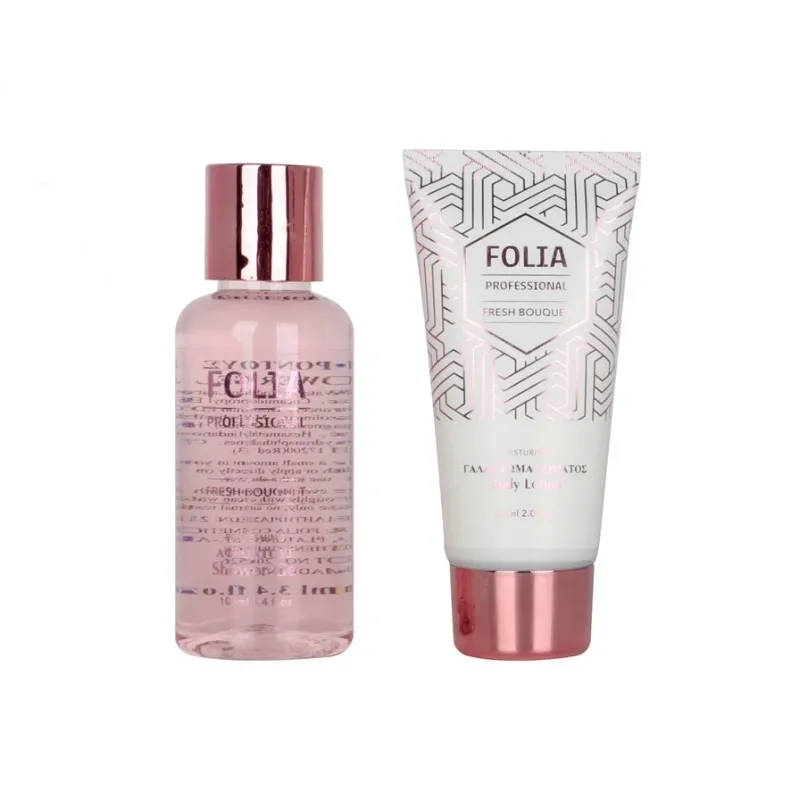FOLIA Small Bath Tube Fresh Bouquet – Γυναικείο Σετ Δώρου σε Μπανιέρα με Shower Gel 100ml & Body Lotion 60ml