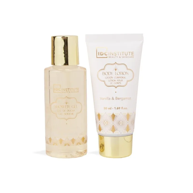 IDC Institute Mini Bath Tube Gold Vanilla & Bergamot – Γυναικείο Σετ Δώρου σε Μπανιέρα με Shower Gel 100ml & Body Lotion 50ml