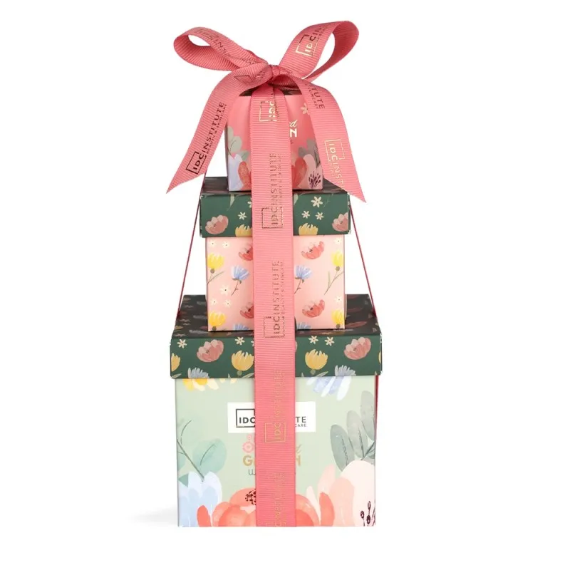 IDC Institute Scented Garden Surprise Gift Set – Γυναικείο Σετ Δώρου με Shower Gel, Body Lotion, Άλατα Μπάνιου & Σφουγγάρι