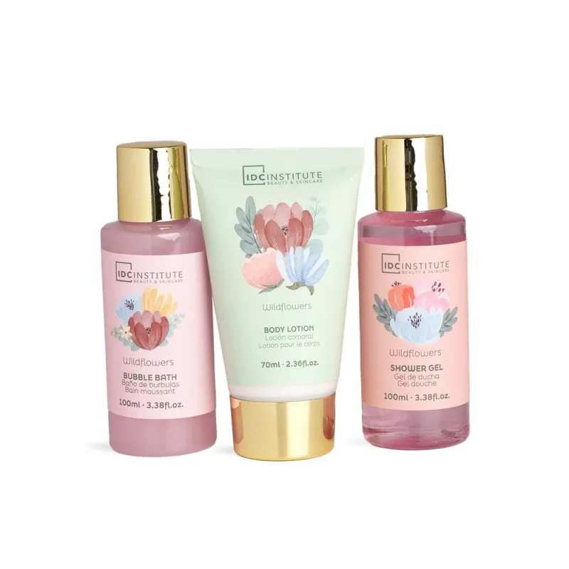 IDC Institute Scented Garden Tin Gift Set 3 τμχ – Γυναικείο Σετ Δώρου σε Μεταλλικό Κουτί με Shower Gel, Bubble Bath & Body Lotion