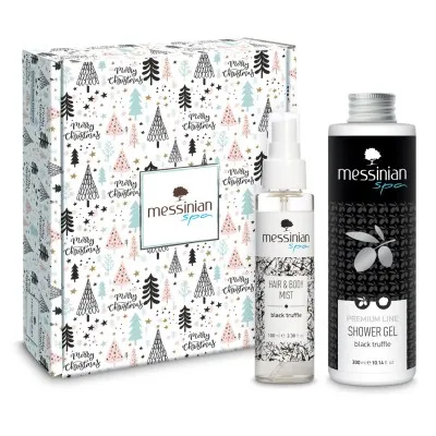 Messinian Spa Christmas Box Black Truffle Unisex – Σετ Δώρου Hair & Body Mist 100ml + Αφρόλουτρο 300ml