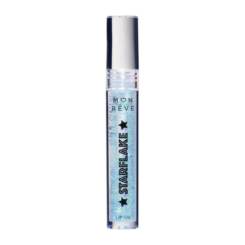 Mon Reve Starflake Lip Oil - Ενυδατικό Έλαιο Χειλιών με Πολυδιάστατη Λάμψη 4gr – #02 MAGIC LAKE