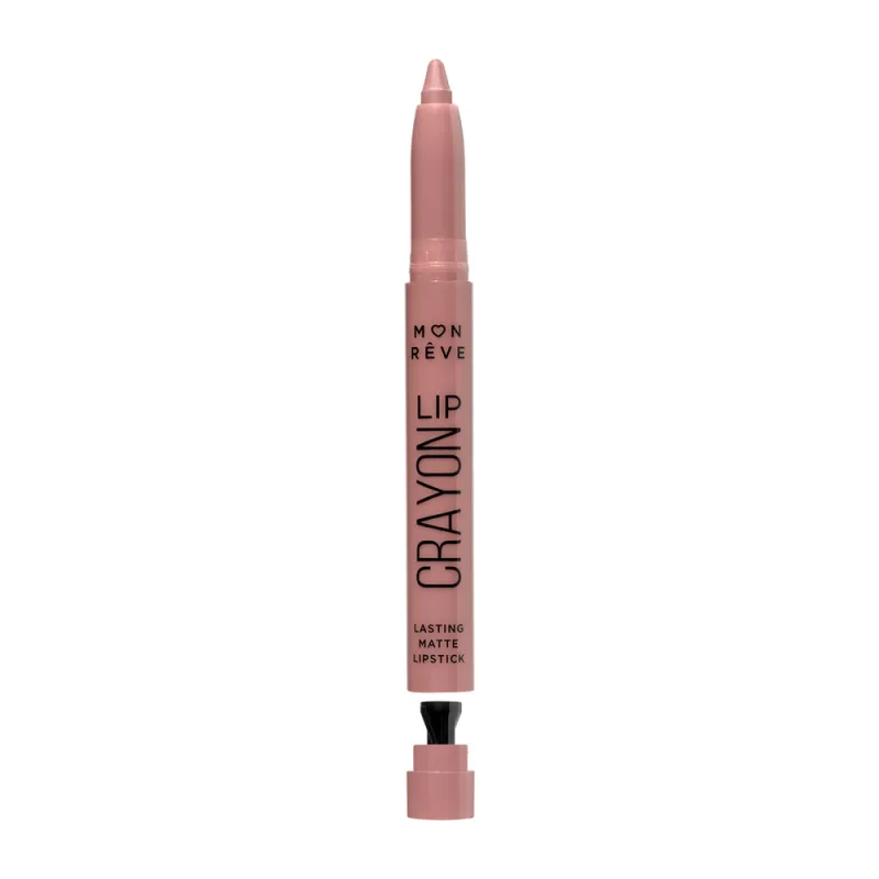 Mon Reve Lip Crayon - Μακράς Διάρκειας Μηχανικό Ματ Κραγιόν 1.5gr #02 BURNT LILAC