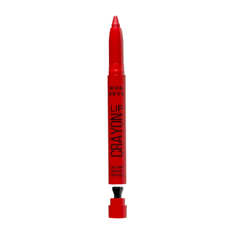 Mon Reve Lip Crayon - Μακράς Διάρκειας Μηχανικό Ματ Κραγιόν 1.5gr #12 TRUE RED