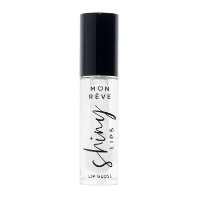 Mon Reve Shiny Lips - Ενυδατικό Lip Gloss για 3D Λάμψη & Όγκο 5ml – #01 CLEAR