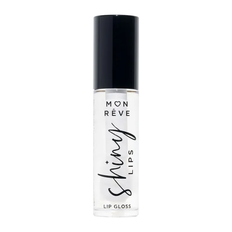 Mon Reve Shiny Lips - Ενυδατικό Lip Gloss για 3D Λάμψη & Όγκο 5ml – #01 CLEAR