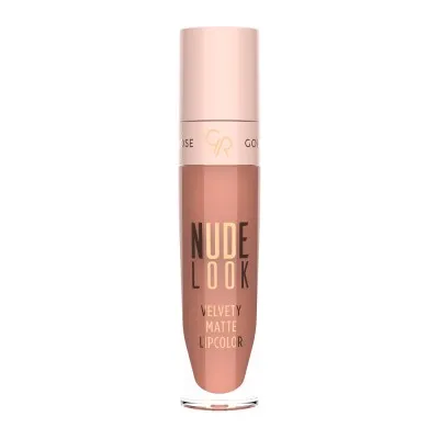 Golden Rose Nude Look Velvety Matte LipColor 5.5ml – Υγρό Ματ Κραγιόν #02 PEACHY NUDE