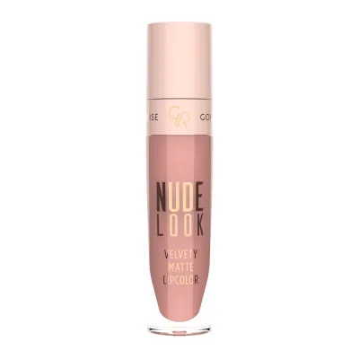 Golden Rose Nude Look Velvety Matte LipColor 5.5ml – Υγρό Ματ Κραγιόν #03 ROSE NUDE