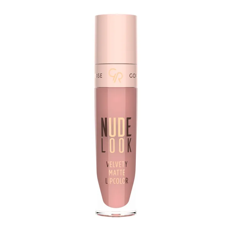Golden Rose Nude Look Velvety Matte LipColor 5.5ml – Υγρό Ματ Κραγιόν #03 ROSE NUDE