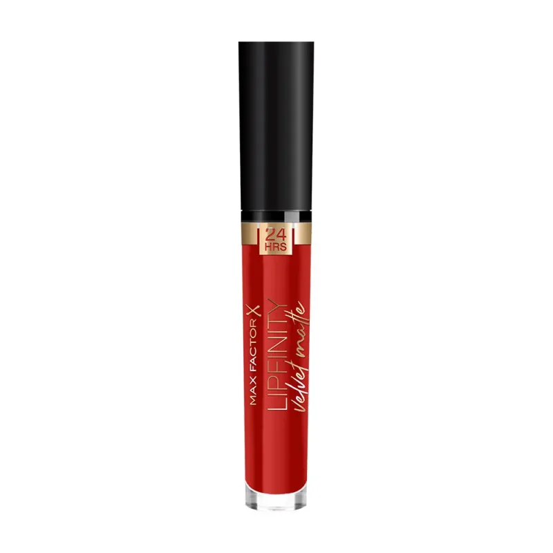 Max Factor Lipfinity Velvet Matte Liquid Lipstick 3.5ml #025 Red Luxury Max Factor Lipfinity Velvet Matte Liquid Lipstick 3.5ml #025 Red Luxury
