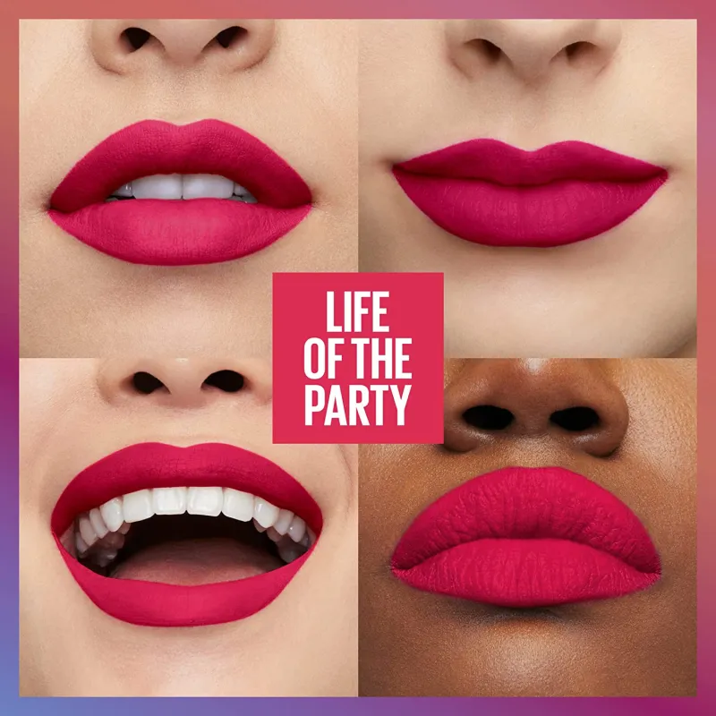Maybelline Superstay Matte Ink 5ml #390 (Life Party) Maybelline Superstay Matte Ink 5ml #390 (Life Party)
