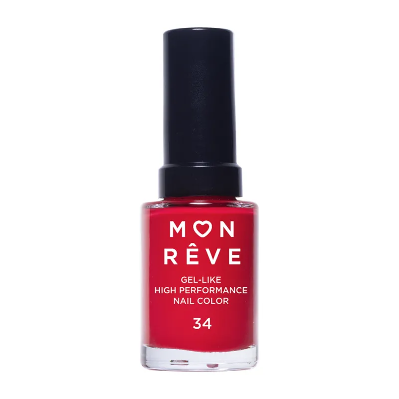 Mon Reve Gel-Like Nail Color - Ανθεκτικό Βερνίκι Νυχιών Γρήγορου Στεγνώματος 13ml– #34 Mon Reve Gel-Like Nail Color - Ανθεκτικό Βερνίκι Νυχιών Γρήγορου Στεγνώματος 13ml– #34
