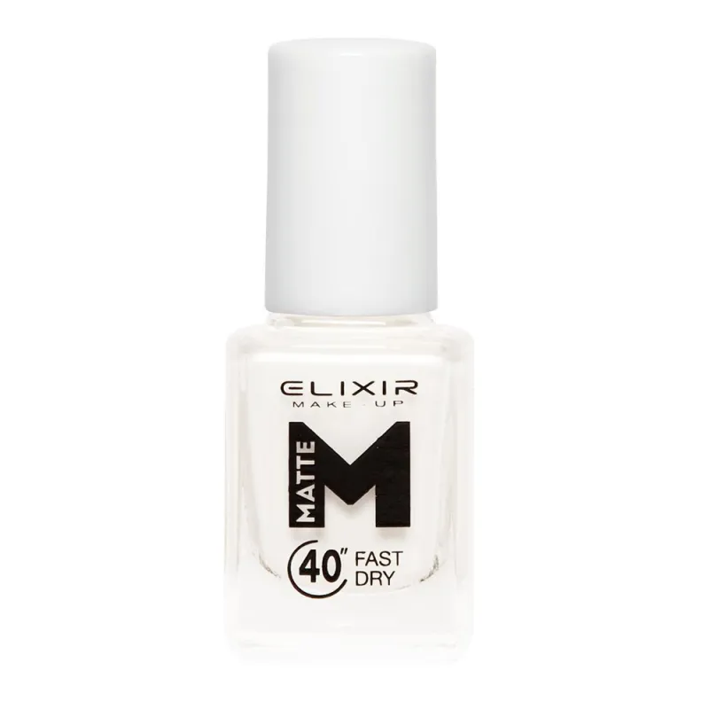 Elixir Βερνίκι Matte 40″ & Up to 8 Days 13ml– #M01 (White) Elixir Βερνίκι Matte 40″ & Up to 8 Days 13ml– #M01 (White)