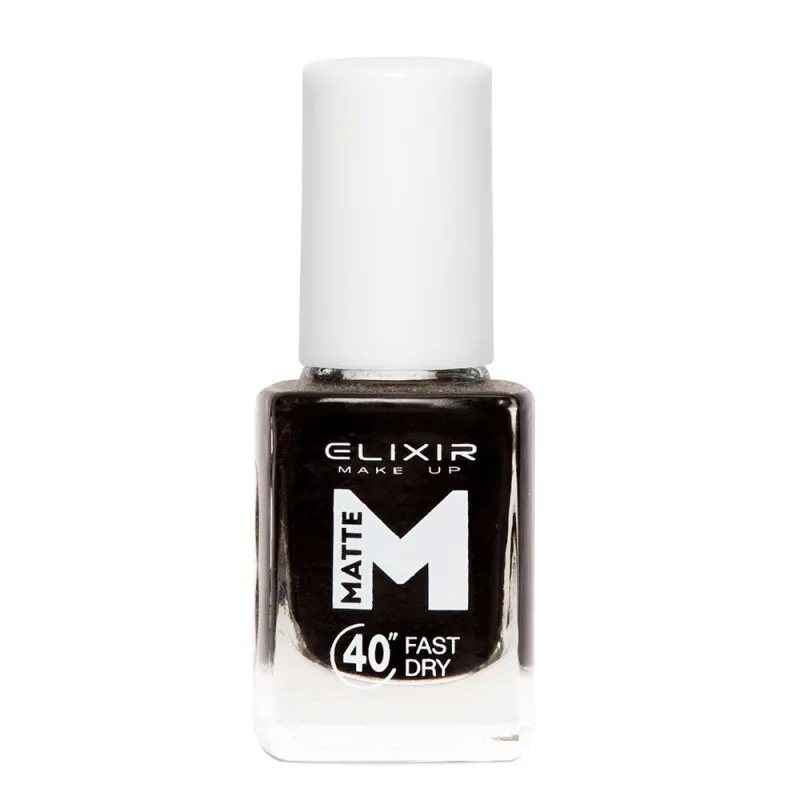 Elixir Βερνίκι Matte 40″ & Up to 8 Days 13ml – #M02 (Black) Elixir Βερνίκι Matte 40″ & Up to 8 Days 13ml – #M02 (Black)
