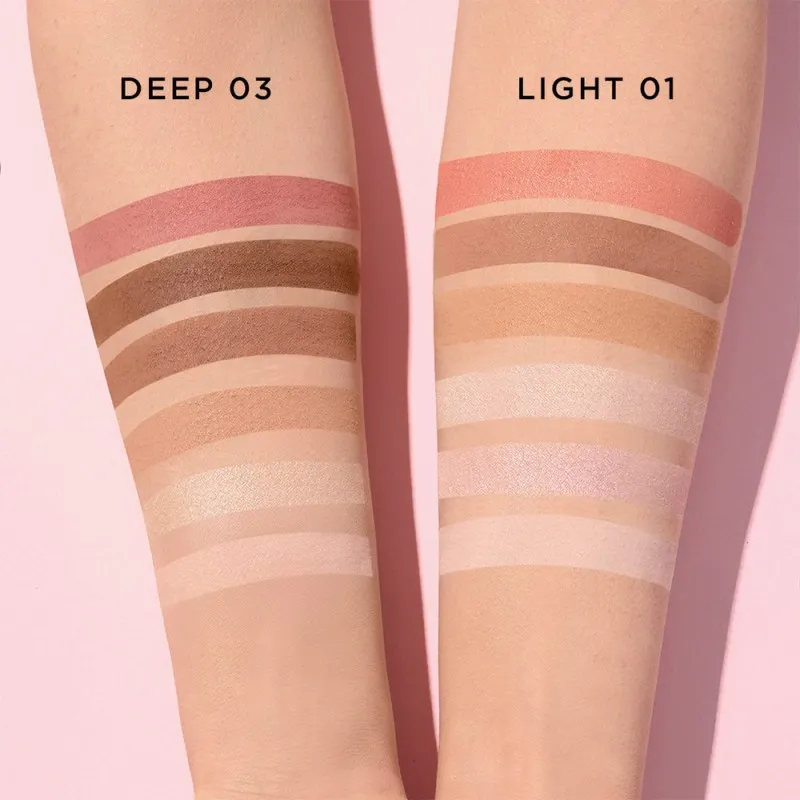 Mon Reve Shape Guru - Παλέτα highlighter, contour & blush 24gr #03 Deep Mon Reve Shape Guru - Παλέτα highlighter, contour & blush 24gr #03 Deep