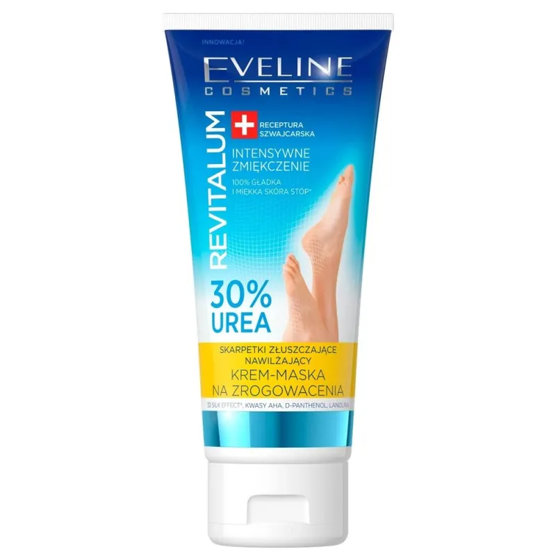 Eveline Revitalum 30% Urea Κρέμα-Μάσκα Ποδιών για Σκληρύνσεις & Σκασμένες Φτέρνες 75ml