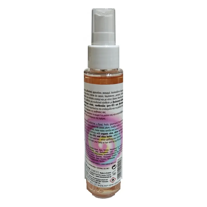 Messinian Spa Hair & Body Fragrance Mist Creme de Cassis & Sweet Vanilla 100ml – Αρωματικό Σπρέι Μαλλιών & Σώματος