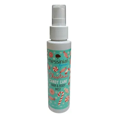Messinian Spa Hair & Body Mist Christmas Candy Cane 100ml – Χριστουγεννιάτικο Αρωματικό Σπρέι Μαλλιών & Σώματος