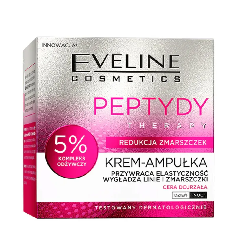Eveline Peptides Therapy 5% Cream-Ampoule 50ml - Αντιρυτιδική & Συσφιγκτική Κρέμα-Αμπούλα Προσώπου με Πεπτίδια (Ιδανική για Ώριμες Επιδερμίδες) Eveline Peptides Therapy 5% Cream-Ampoule 50ml - Αντιρυτιδική & Συσφιγκτική Κρέμα-Αμπούλα Προσώπου με Πεπτίδια (Ιδανική για Ώριμες Επιδερμίδες)