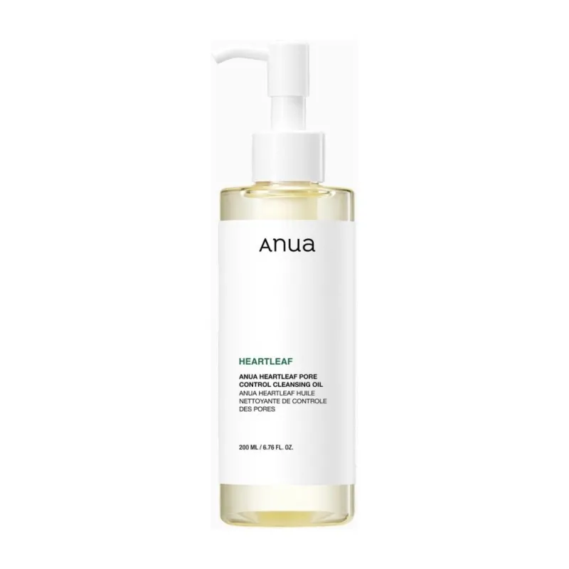 Anua Heartleaf Pore Control Cleansing Oil 200ml – Λάδι Καθαρισμού & Ντεμακιγιάζ Προσώπου για Πόρους, Μαύρα Στίγματα & Λιπαρότητα