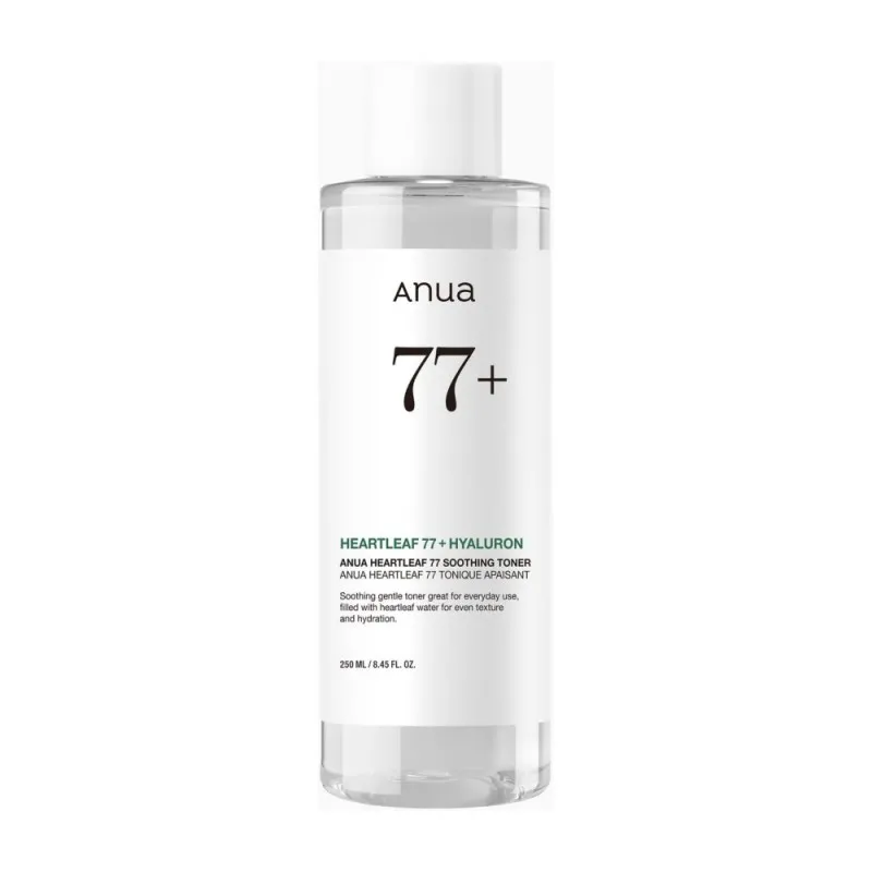 Anua Heartleaf 77% Soothing Toner 250ml – Καταπραϋντικό Toner Προσώπου με Heartleaf για Ενυδάτωση, Δροσιά & Ευαίσθητη Επιδερμίδα