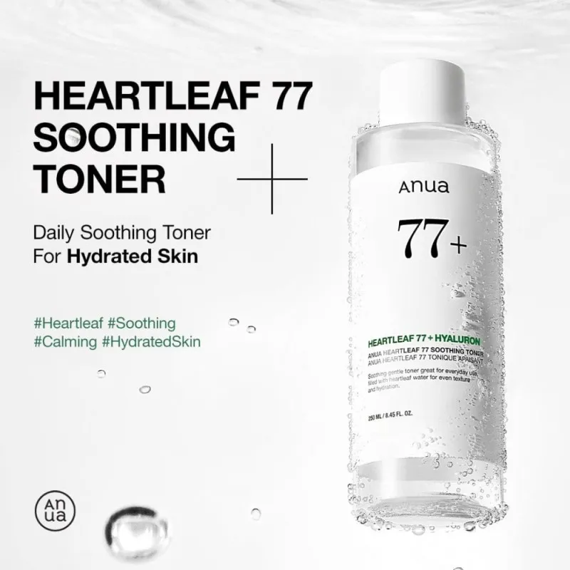 Anua Heartleaf 77% Soothing Toner 250ml – Καταπραϋντικό Toner Προσώπου με Heartleaf για Ενυδάτωση, Δροσιά & Ευαίσθητη Επιδερμίδα