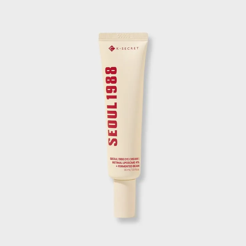 K-Secret SEOUL 1988 Eye Cream: Retinal Liposome 4% + Fermented Bean 30ml – Κρέμα Ματιών με Retinal για Ρυτίδες, Ελαστικότητα & Μαύρους Κύκλους