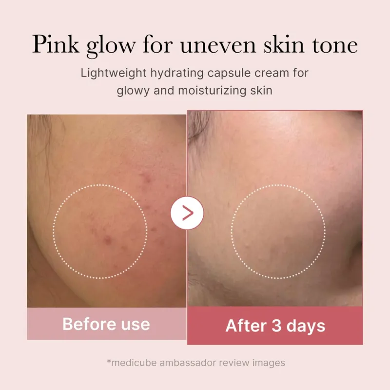 Medicube PDRN Pink Collagen Capsule Cream 55g – Κρέμα Προσώπου με PDRN & Κολλαγόνο για Σύσφιξη, Λάμψη & Ενυδάτωση
