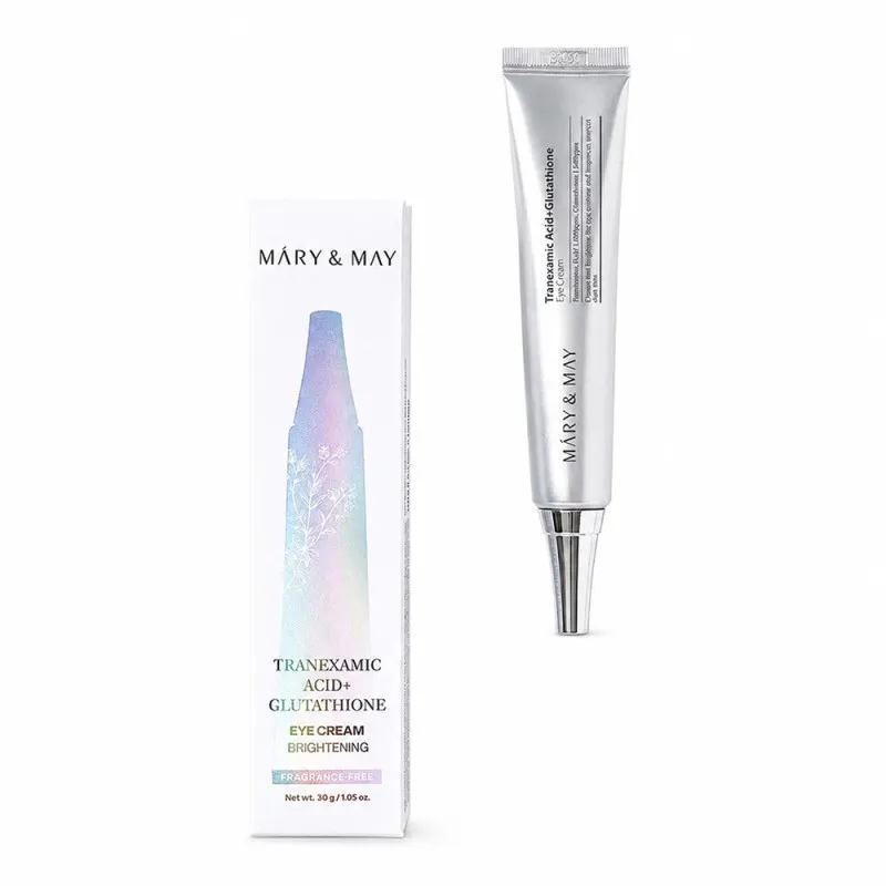 Mary&May Tranexamic Acid+Glutathione Eye Cream 30g – Κρέμα Ματιών με Tranexamic Acid & Γλουταθειόνη για Μαύρους Κύκλους, Δυσχρωμίες & Λάμψη
