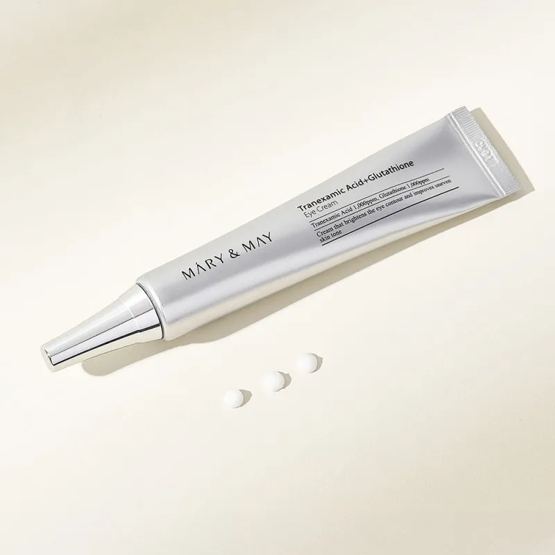 Mary&May Tranexamic Acid+Glutathione Eye Cream 30g – Κρέμα Ματιών με Tranexamic Acid & Γλουταθειόνη για Μαύρους Κύκλους, Δυσχρωμίες & Λάμψη